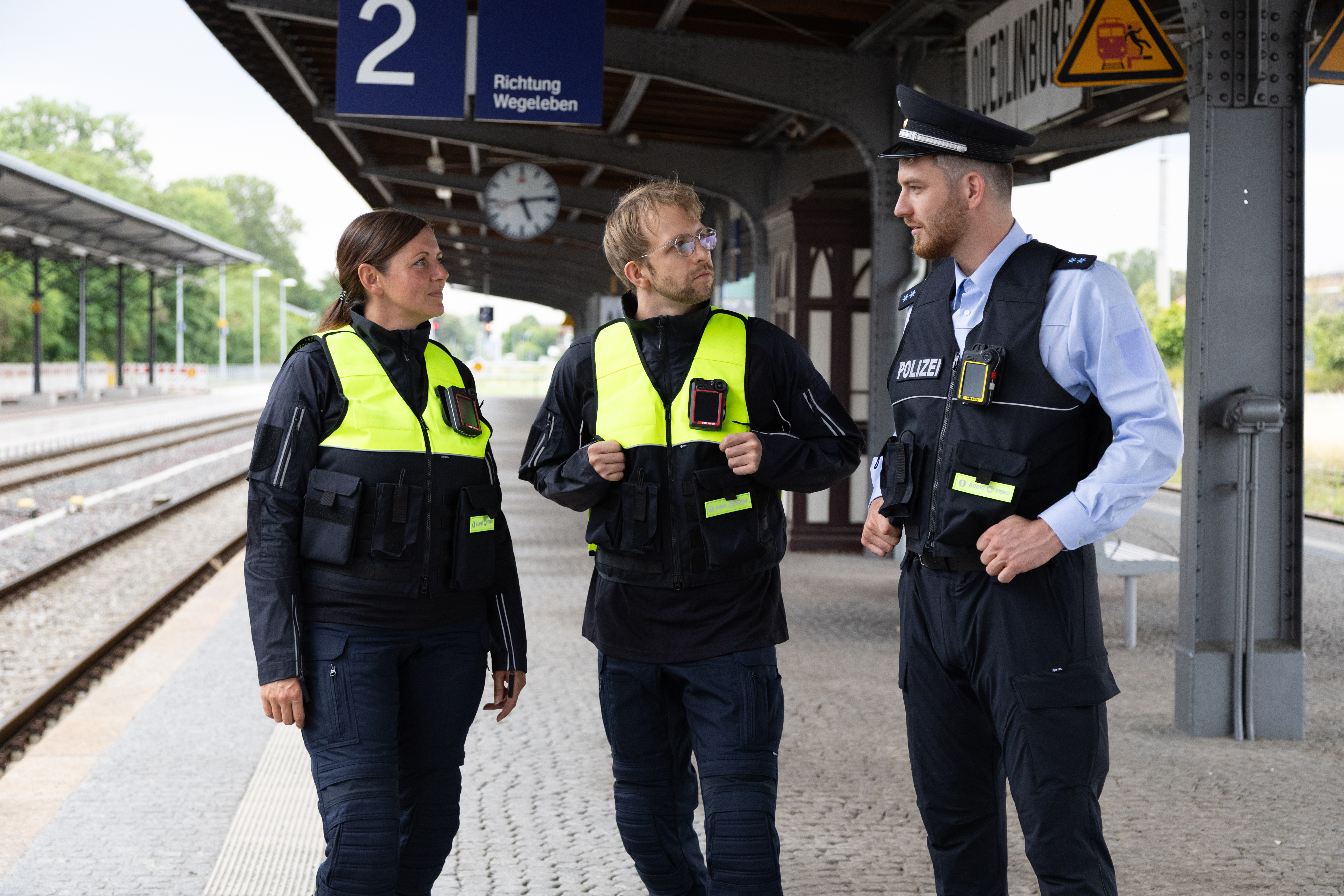 Body-Cam im Einsatz am Bahnsteig