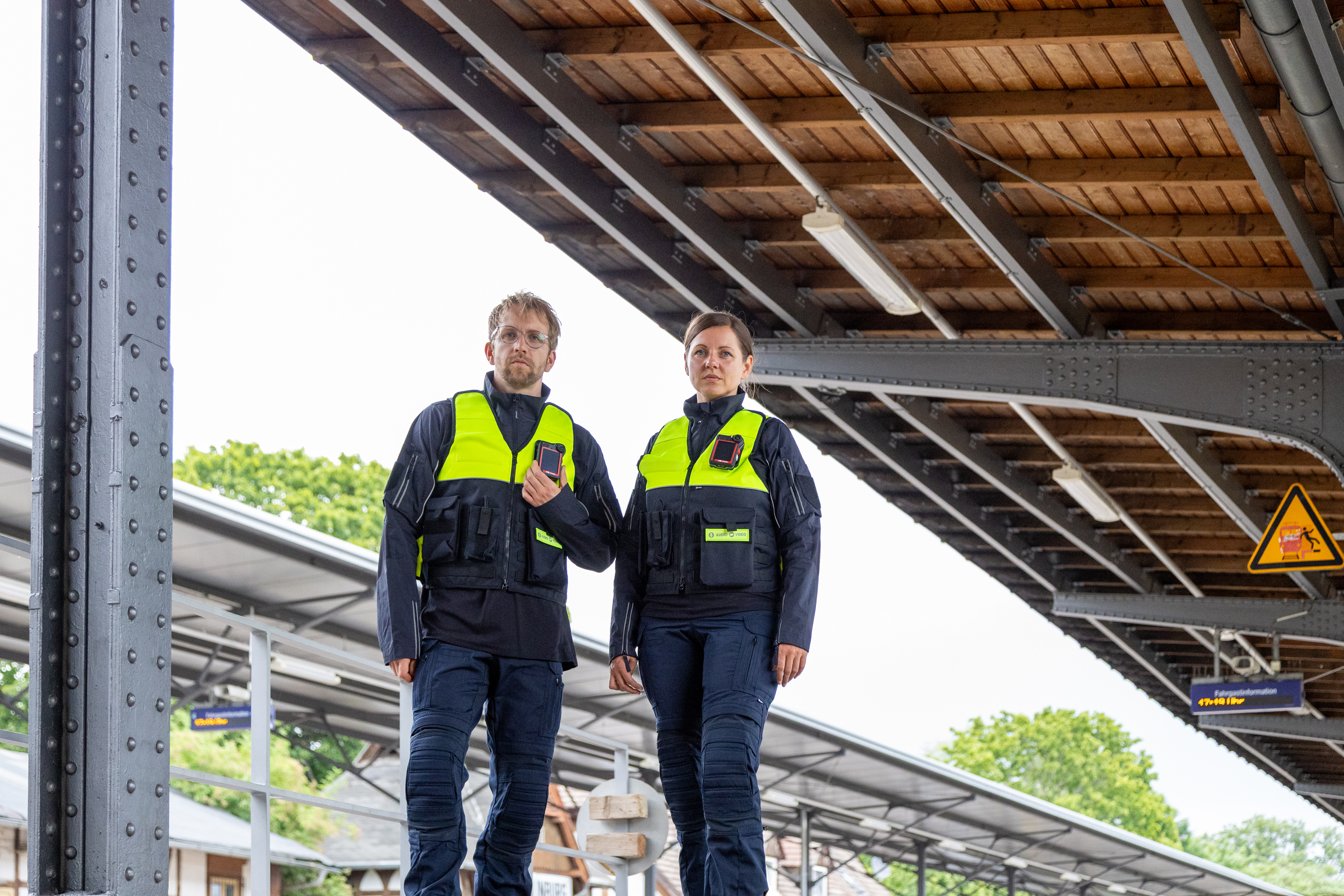 Body-Cam im Einsatz am Bahnsteig