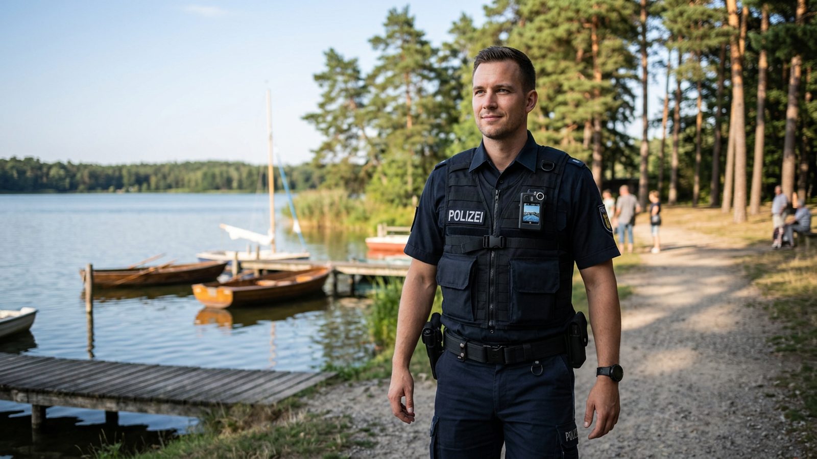 Polizei Brandenburg am See mit Body-Cam